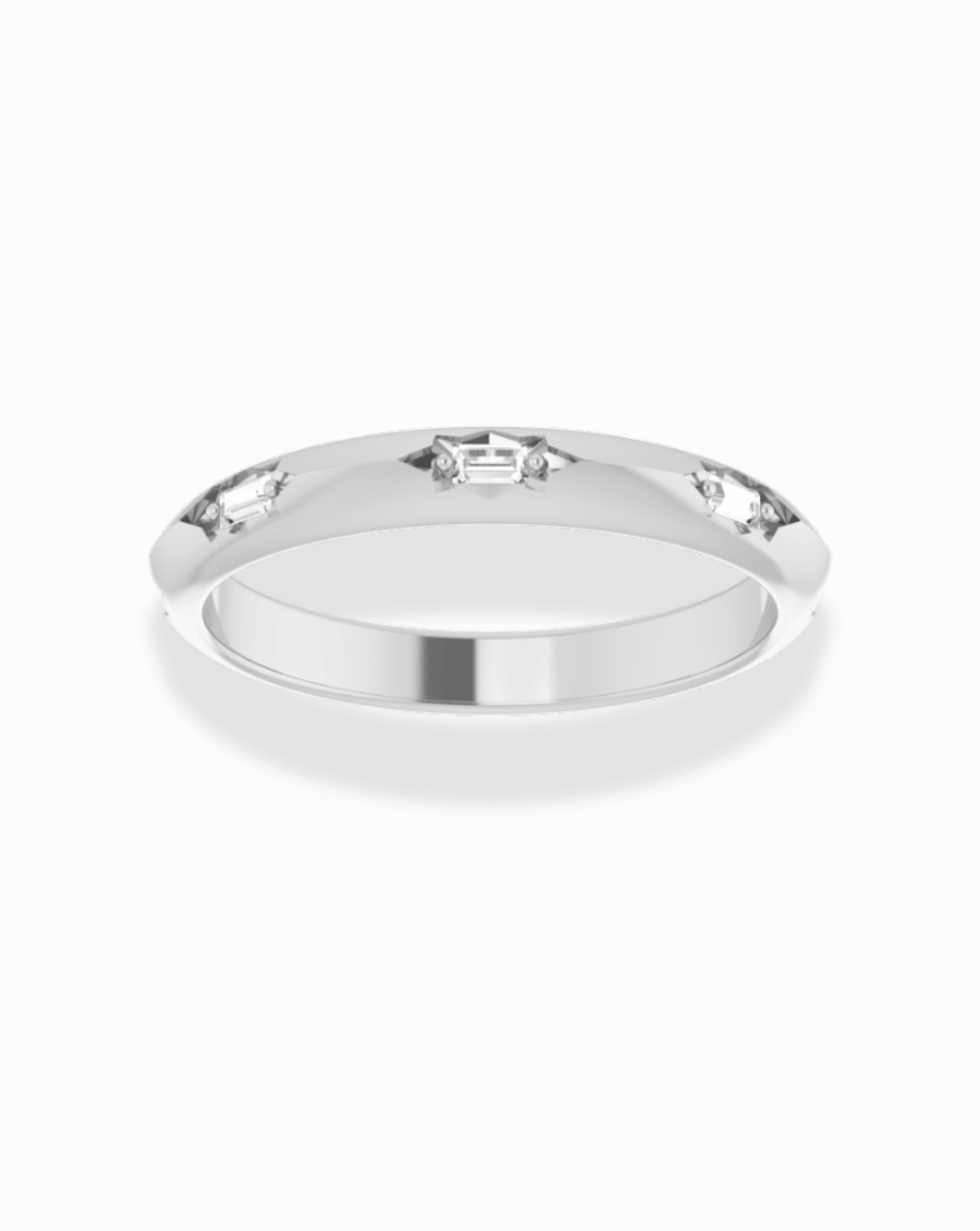 Baguette Cut Diamond Starburst Ring