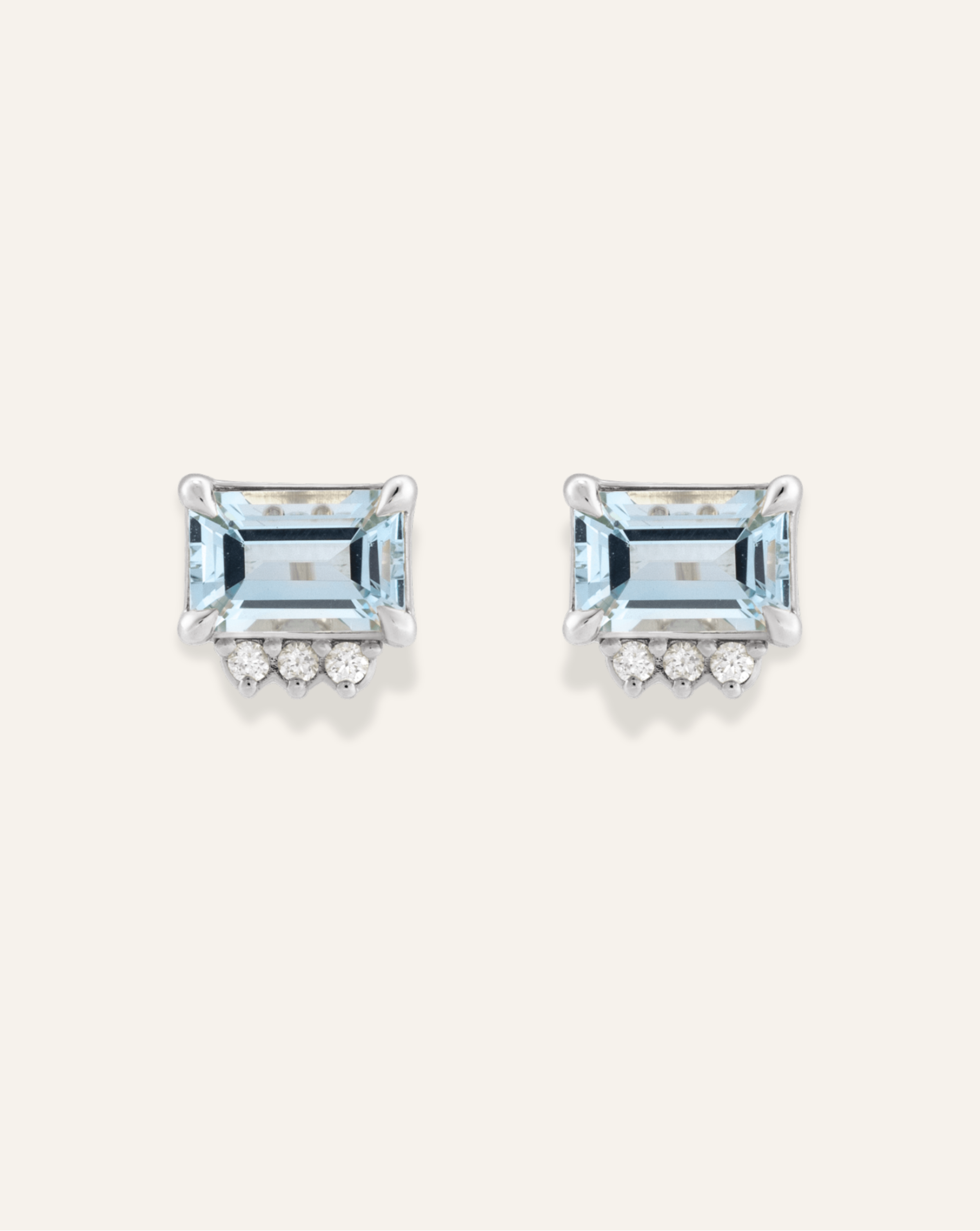 Blue Topaz Accented Studs