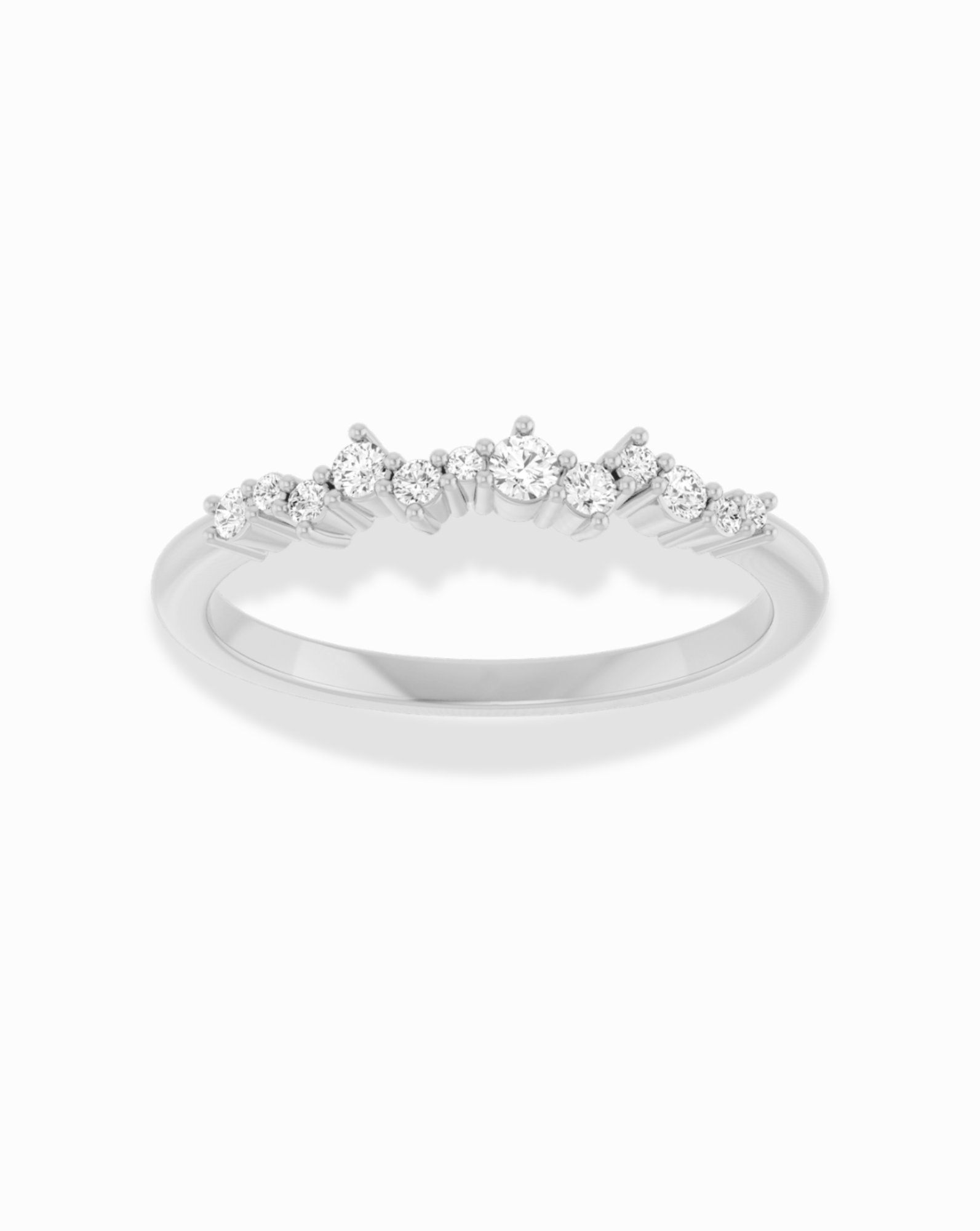 Diamond Cluster Stacking Ring
