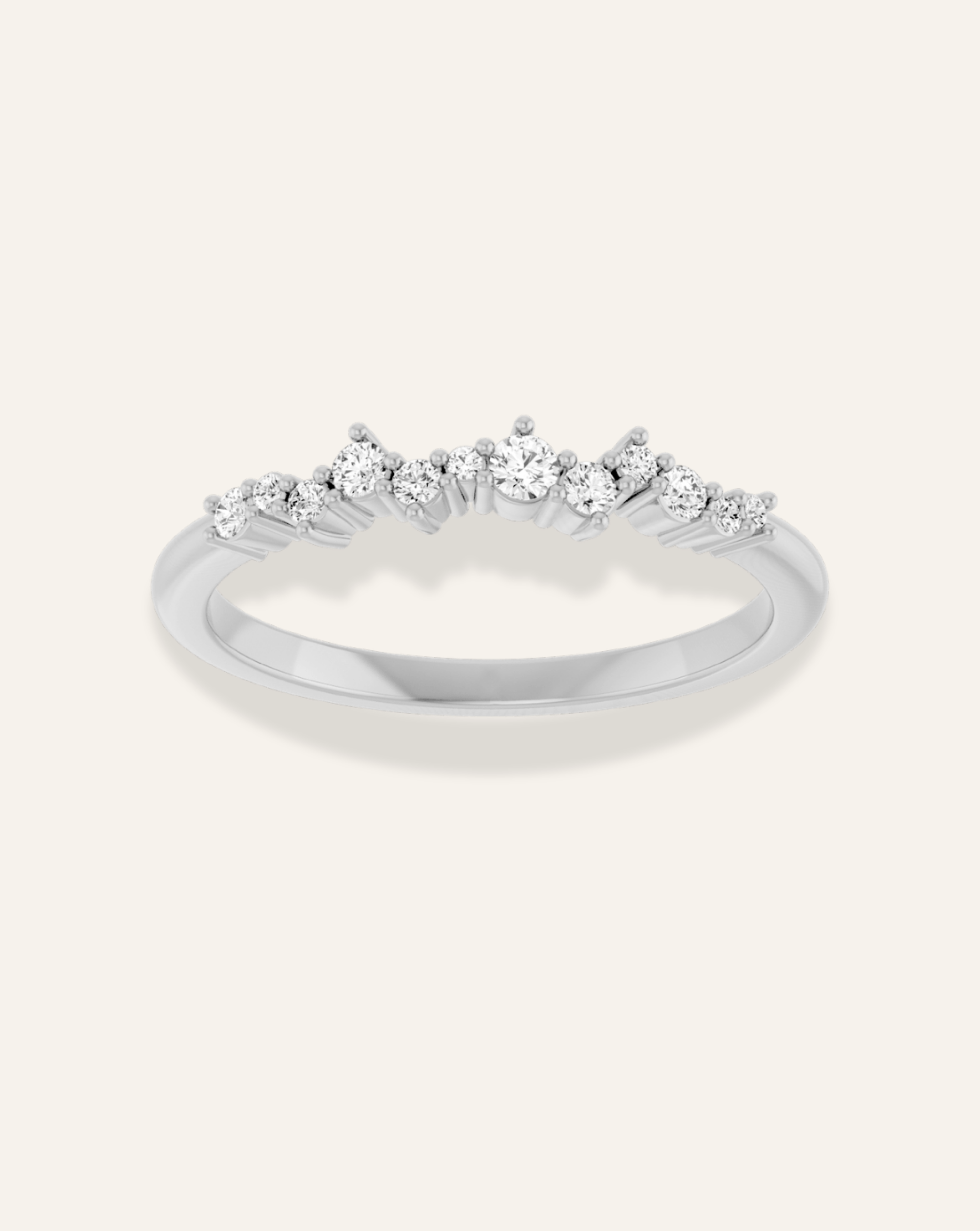 Diamond Cluster Stacking Ring