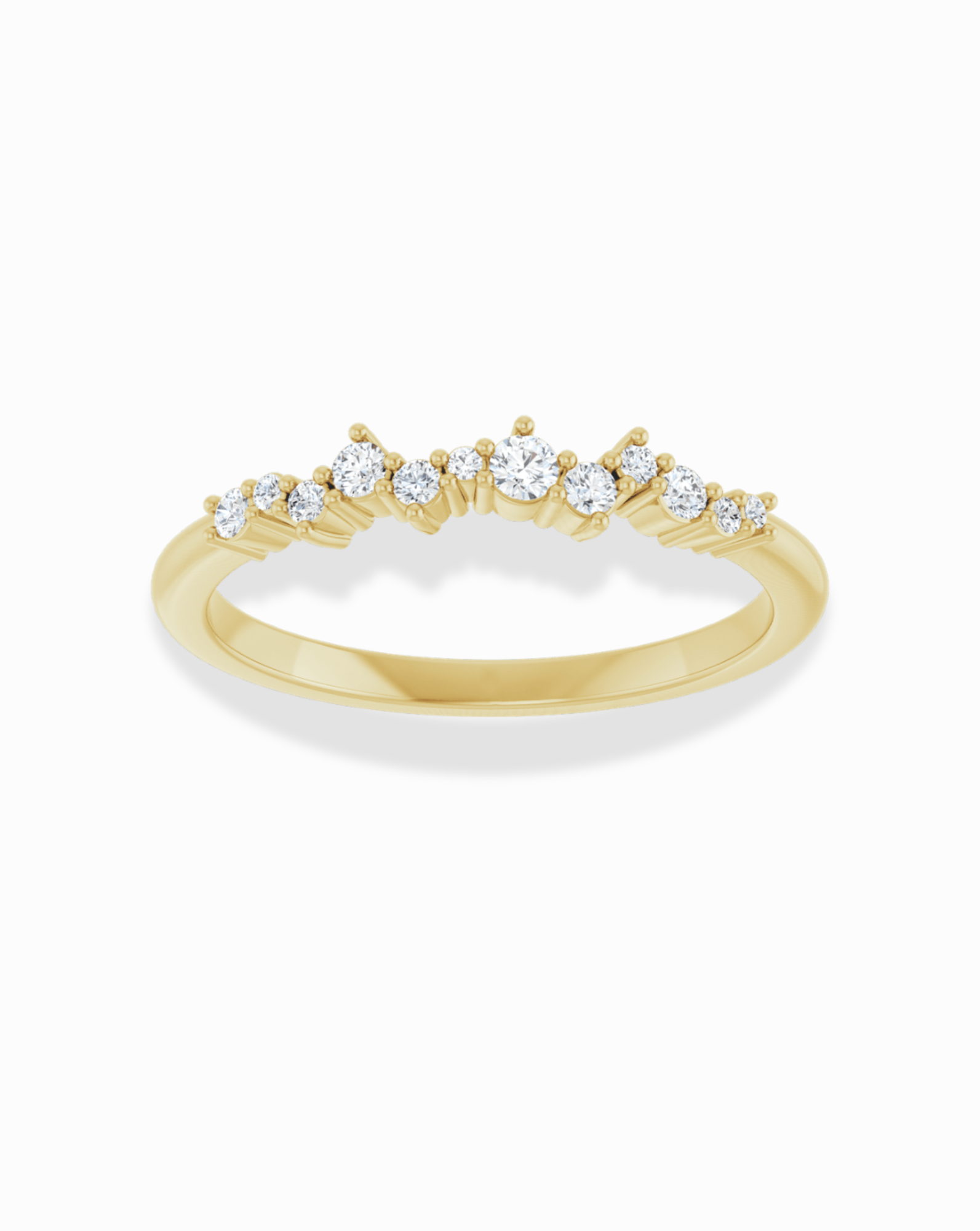 Diamond Cluster Stacking Ring