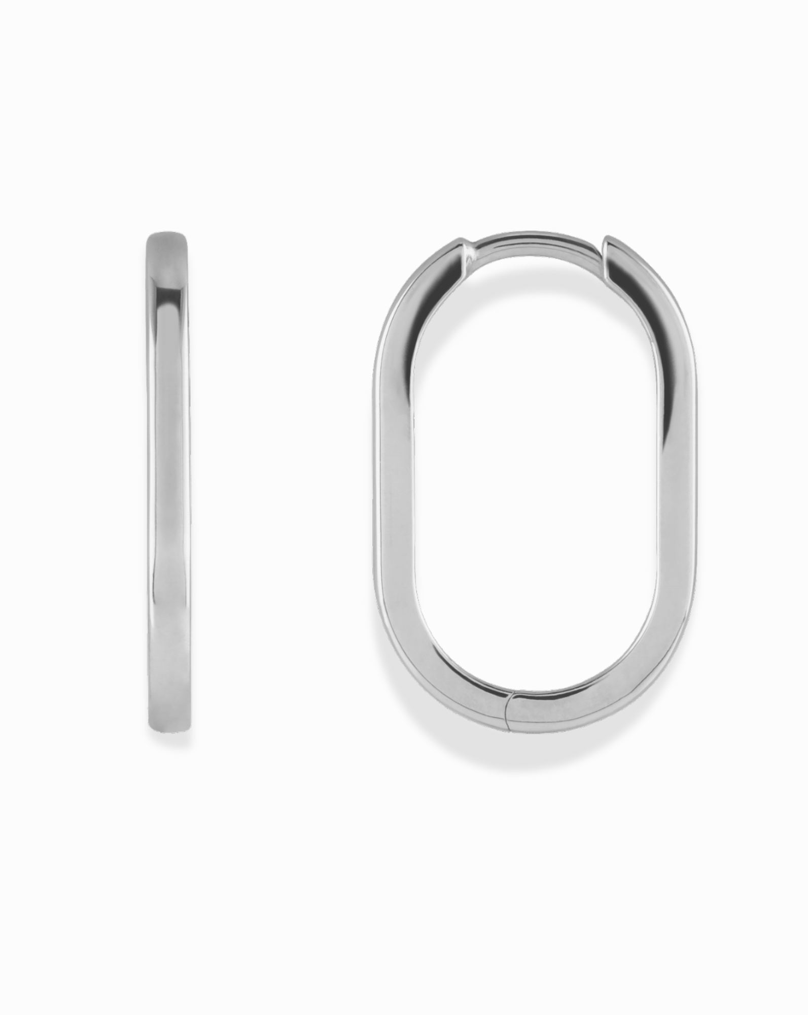 Elongated Oval Hoops