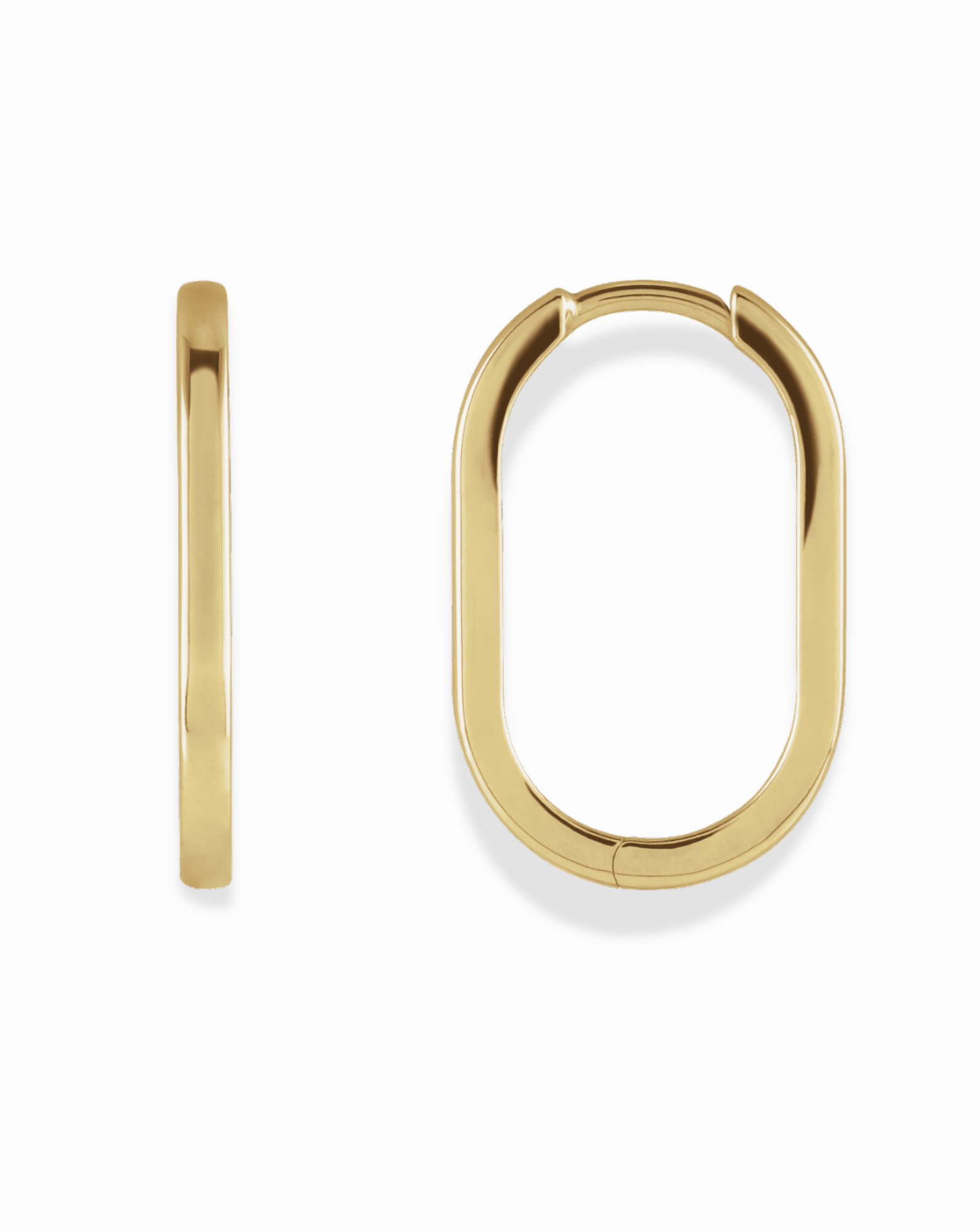 Elongated Oval Hoops