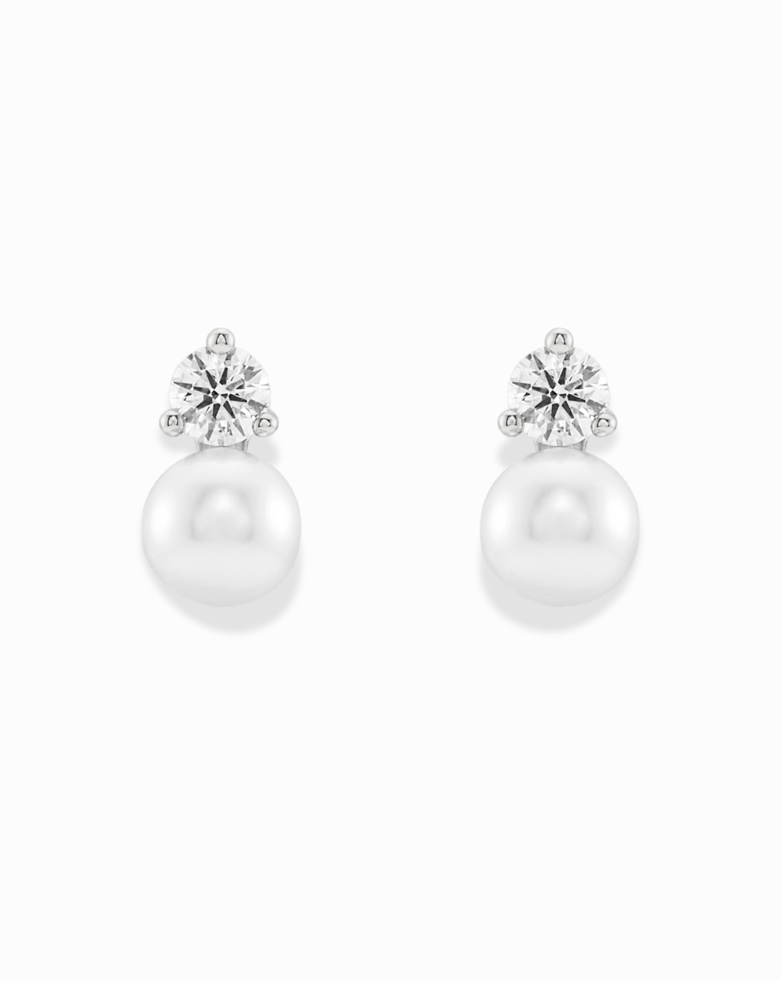 Pearl and Diamond Studs