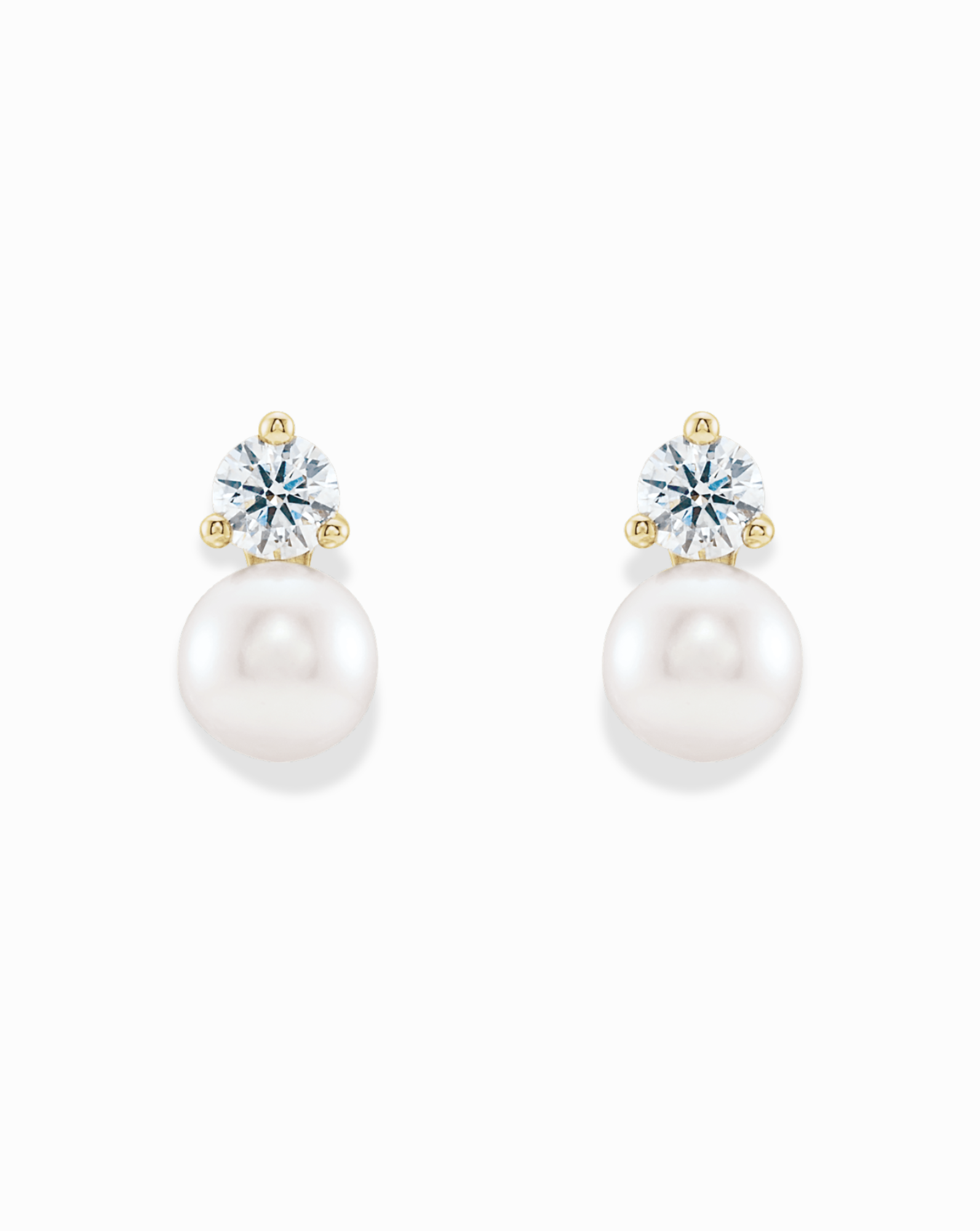 Pearl and Diamond Studs