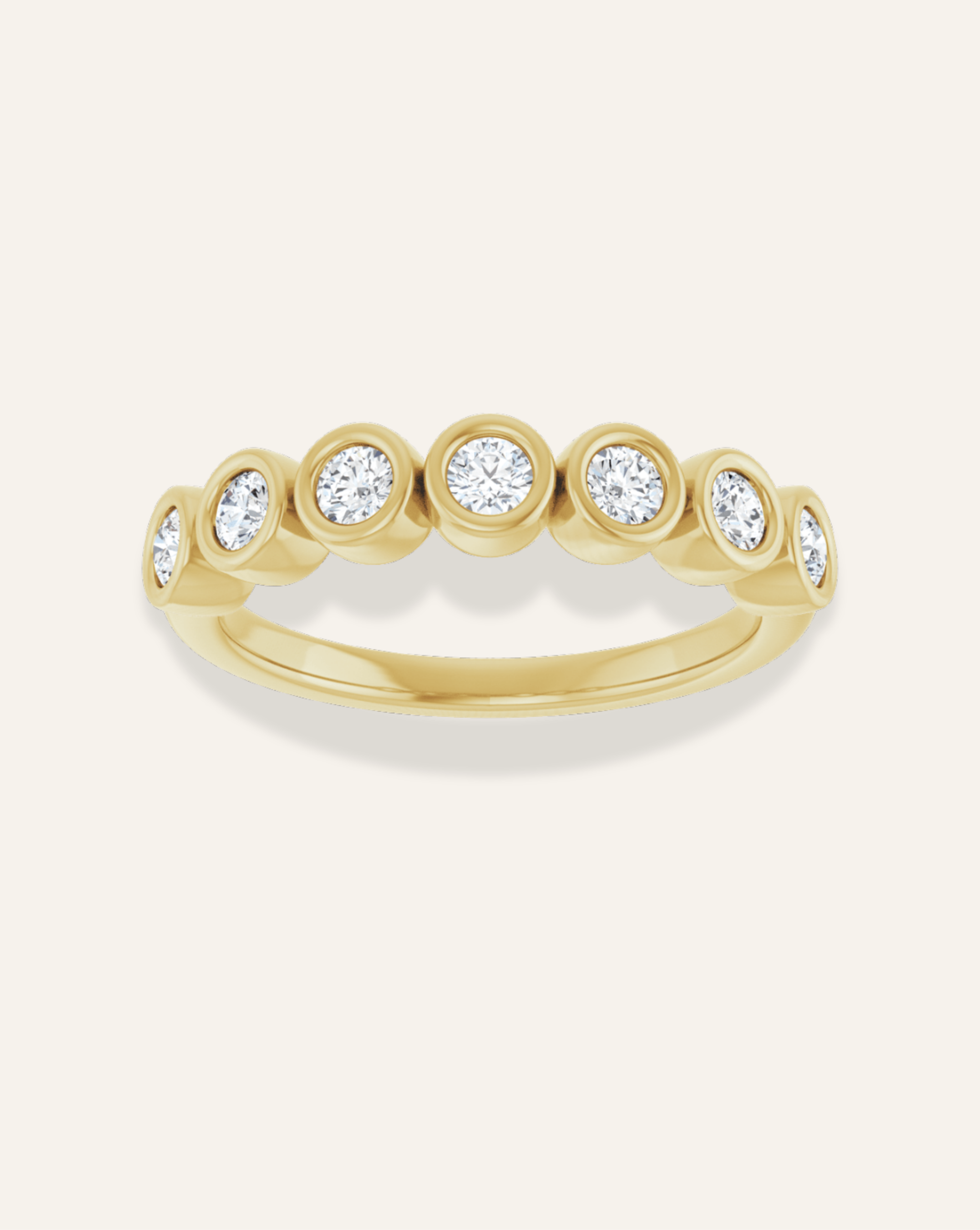 Round Diamond Bezel Ring