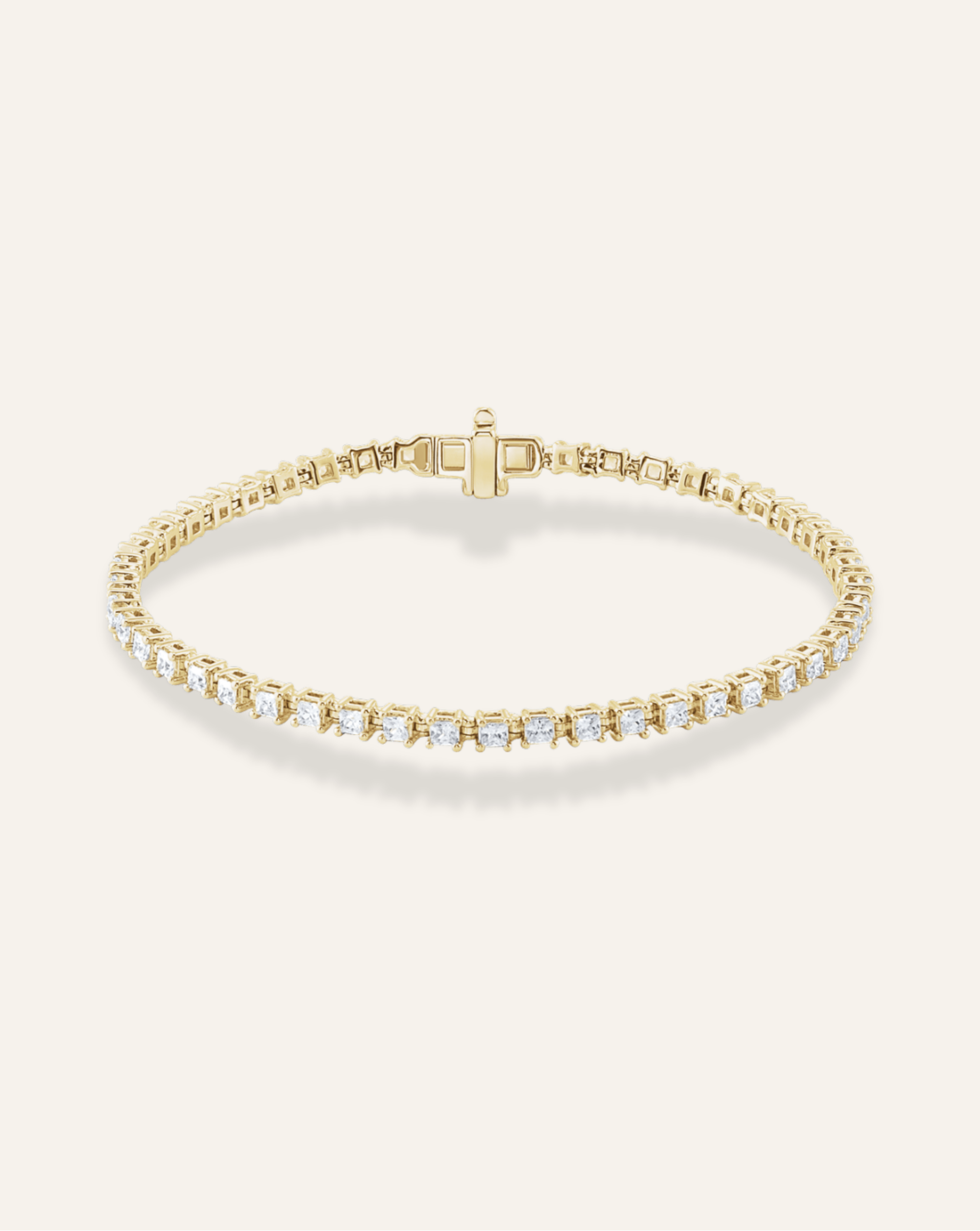 Square Cut Tennis Bracelet