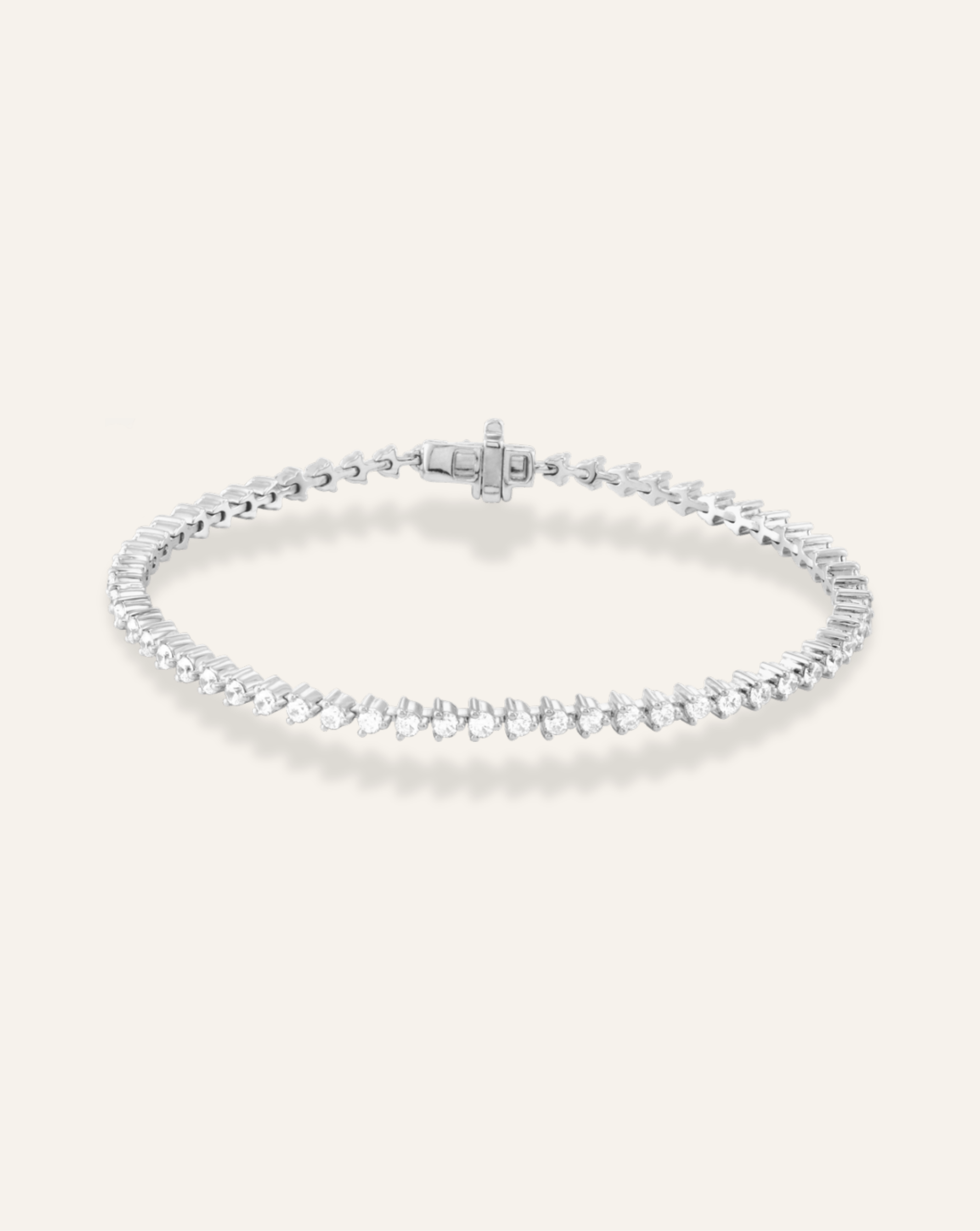 Three-Prong Tennis Bracelet