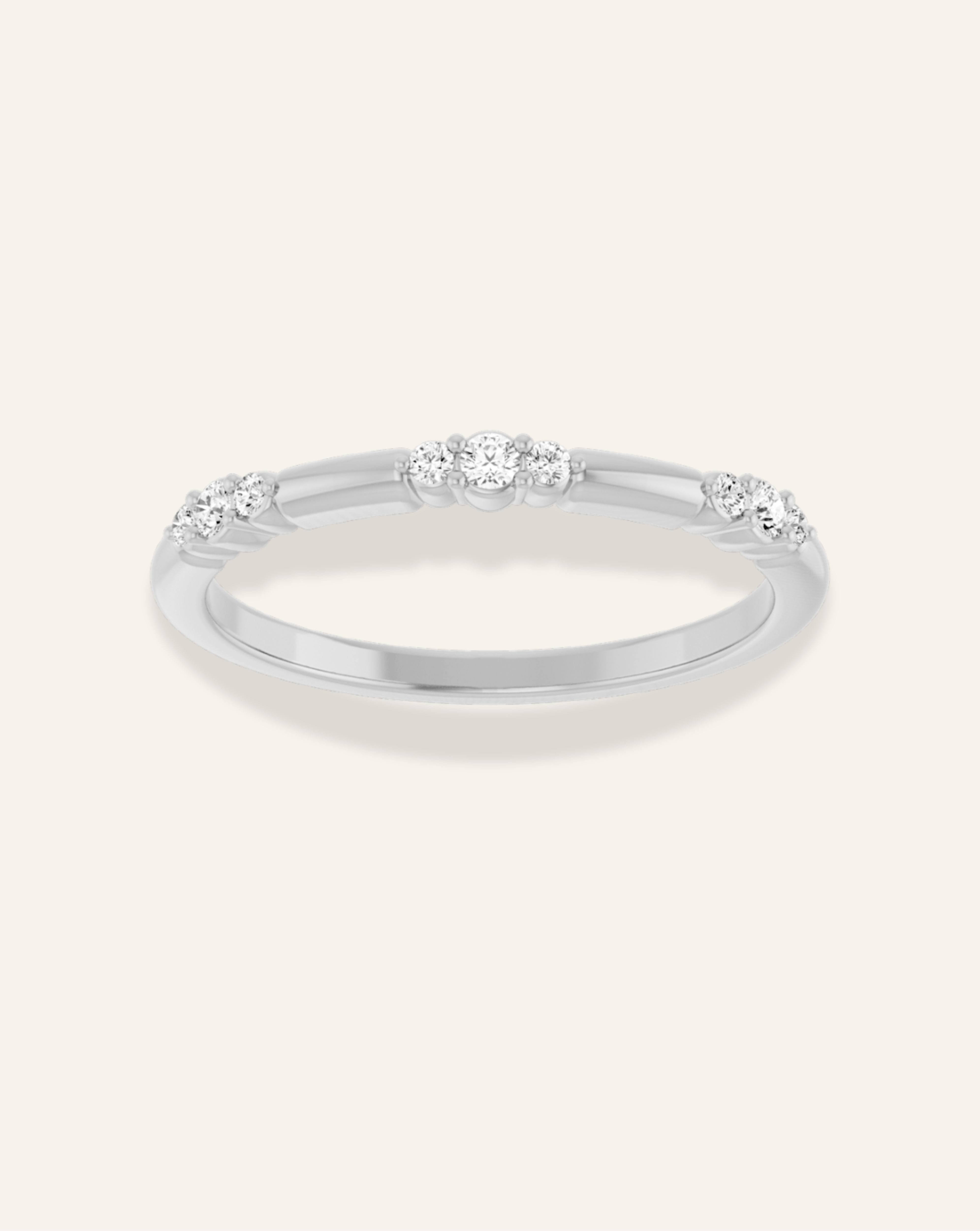 Trio Diamond Stacking Ring