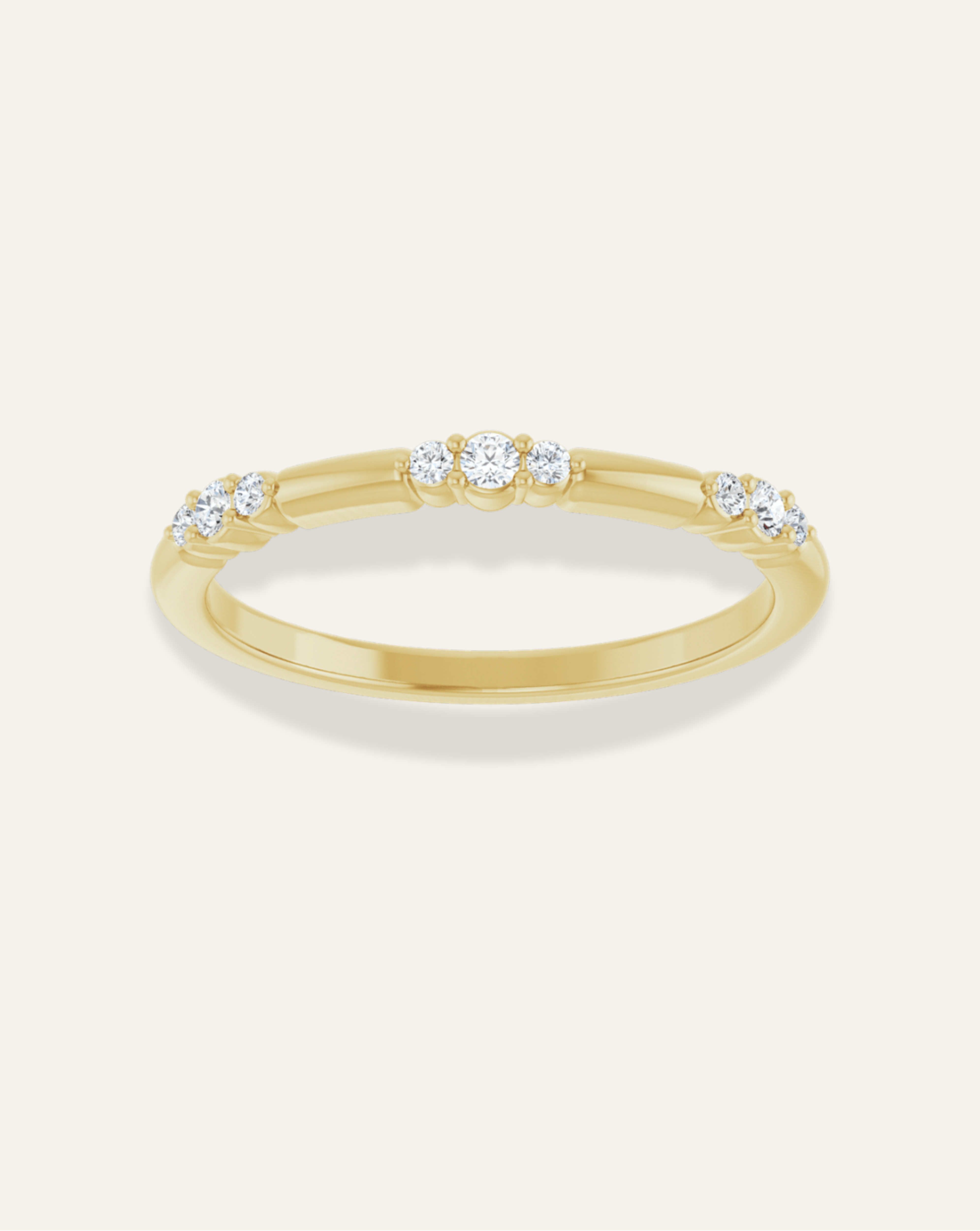 Trio Diamond Stacking Ring
